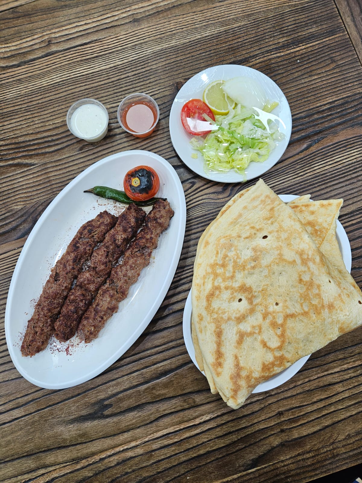 SHAMMI kabab with Fresh Afghani Nan